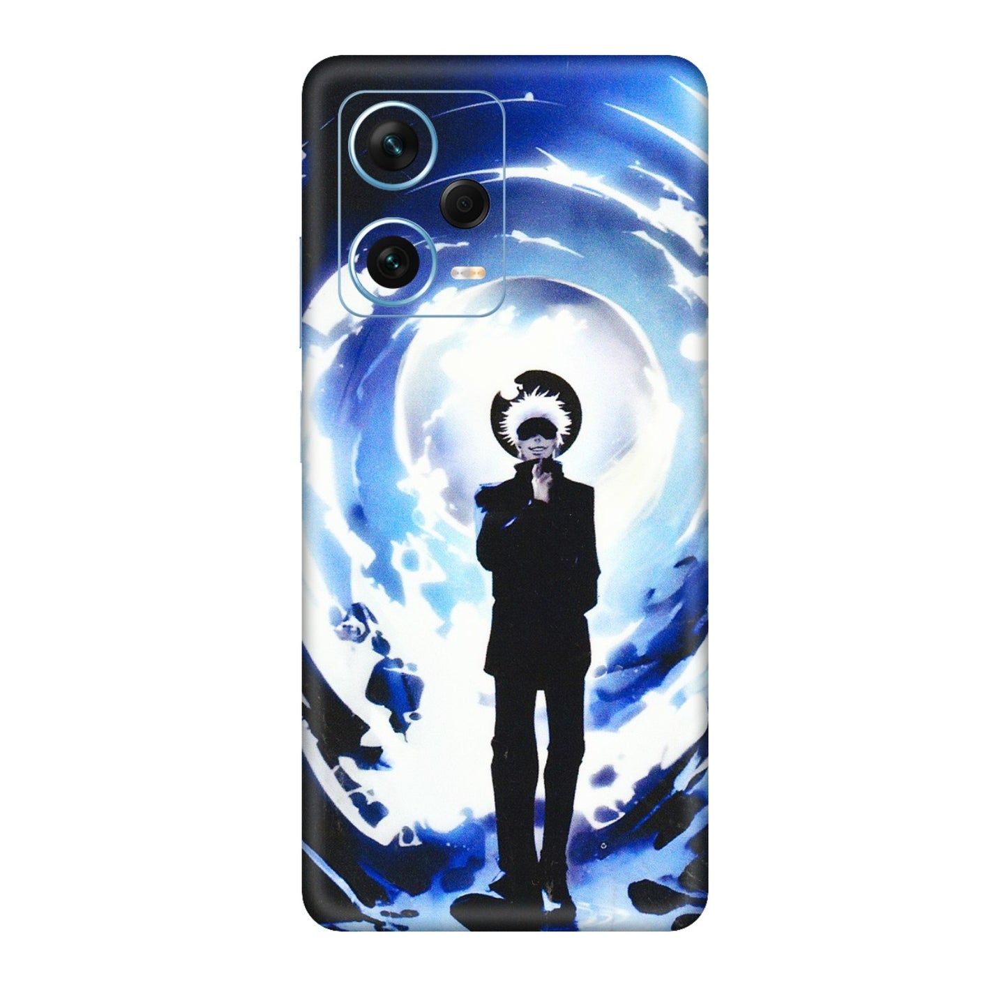 Xiaomi Redmi Phone Skins (All Models) - Satoru Gojo Dark Blue - 3D Embossed Finish (L-235) Redmi Note 12 Pro Plus 5G