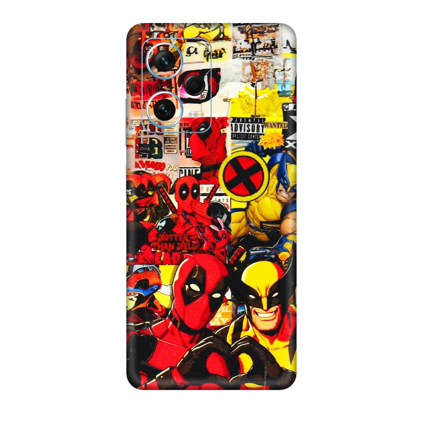 Xiaomi Redmi Phone Skins (All Models) - Spidy Wolverine - 3D Embossed Finish (L-310) Redmi Note 12 Pro Plus 5G