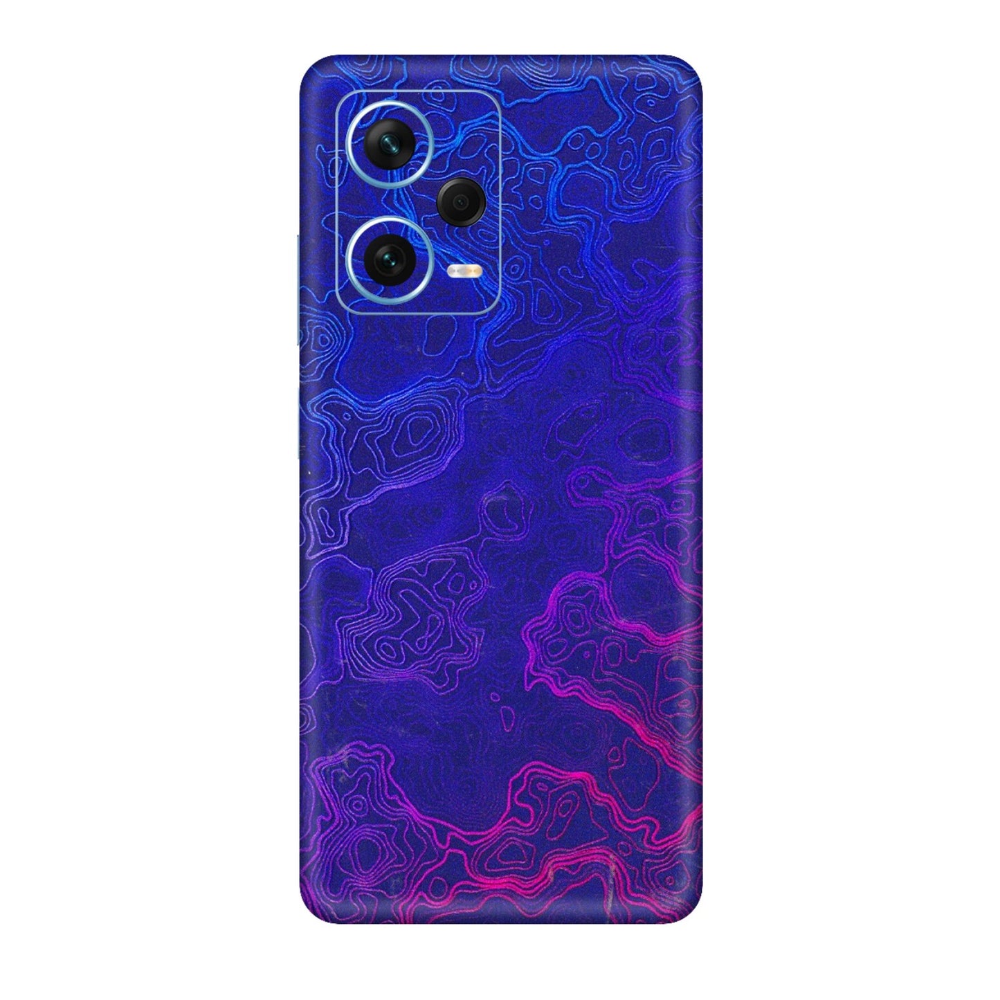 Xiaomi Redmi Phone Skins (All Models) - Purple Ripples Swirl - 3D Embossed Finish (L-314) Redmi Note 12 Pro Plus 5G