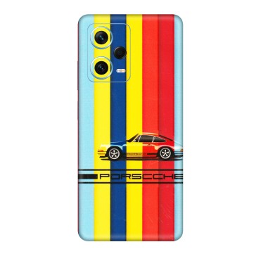 Xiaomi Redmi Phone Skins (All Models) - Multicolour Porche - 3D Embossed Finish (L-39) Redmi Note 12 Pro Plus 5G