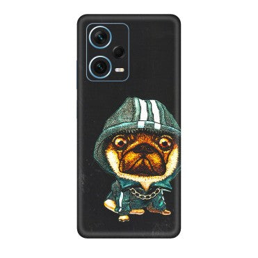 Xiaomi Redmi Phone Skins (All Models) - Puppy N Hoodie - 3D Embossed Finish (L-90) Redmi Note 12 Pro Plus 5G