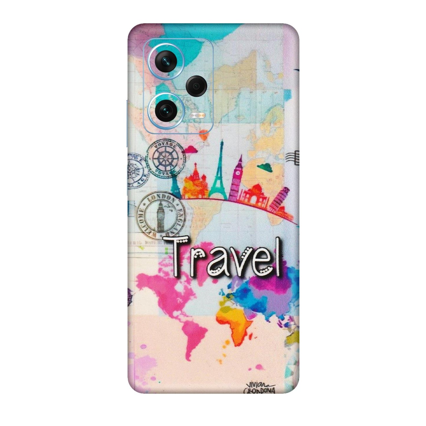 Xiaomi Redmi Phone Skins (All Models) - Travel The Wonders - Matte Finish (M-108) Redmi Note 12 Pro Plus 5G