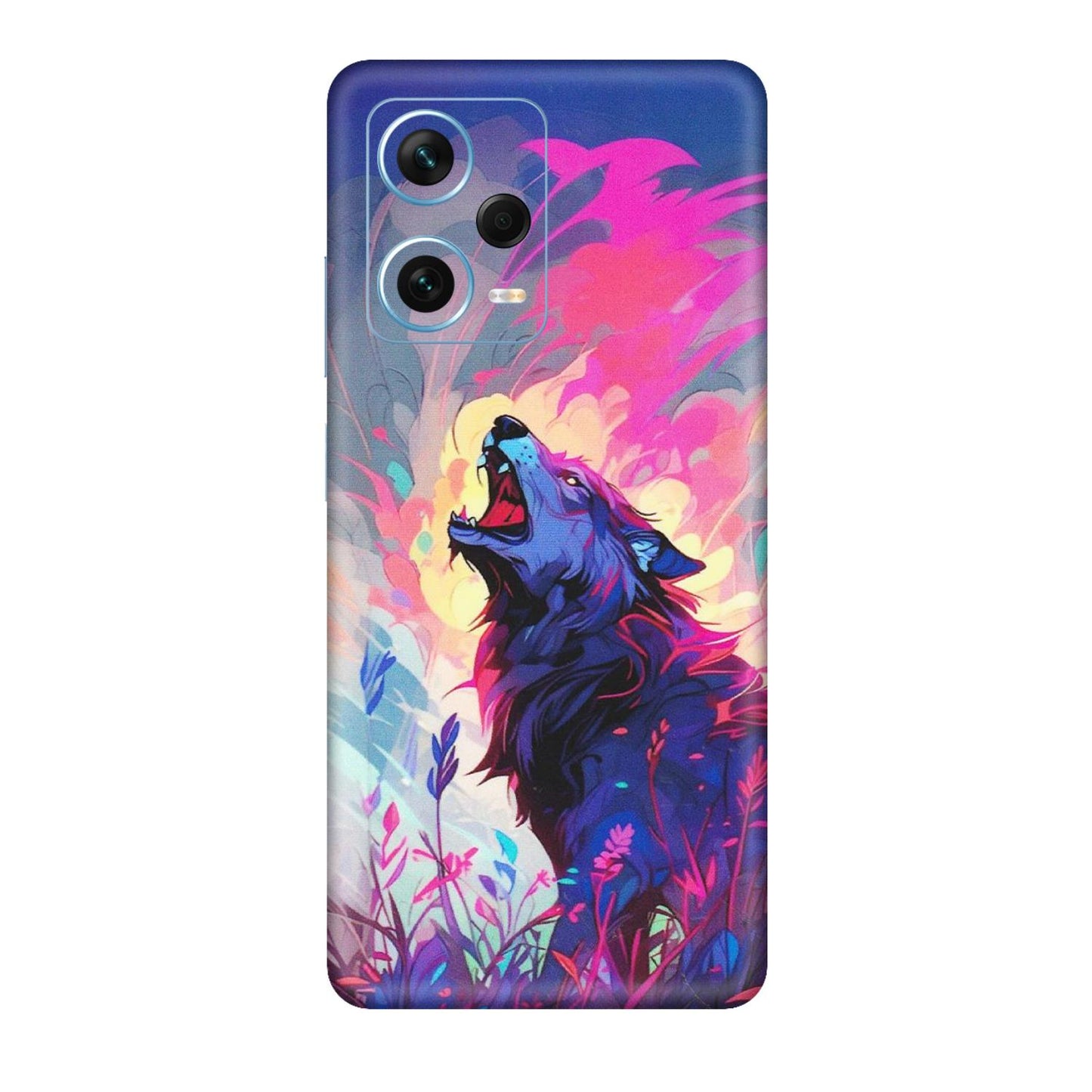 Xiaomi Redmi Phone Skins (All Models) - New Wild Wolf Abstract - Matte Finish (M-125) Redmi Note 12 Pro Plus 5G