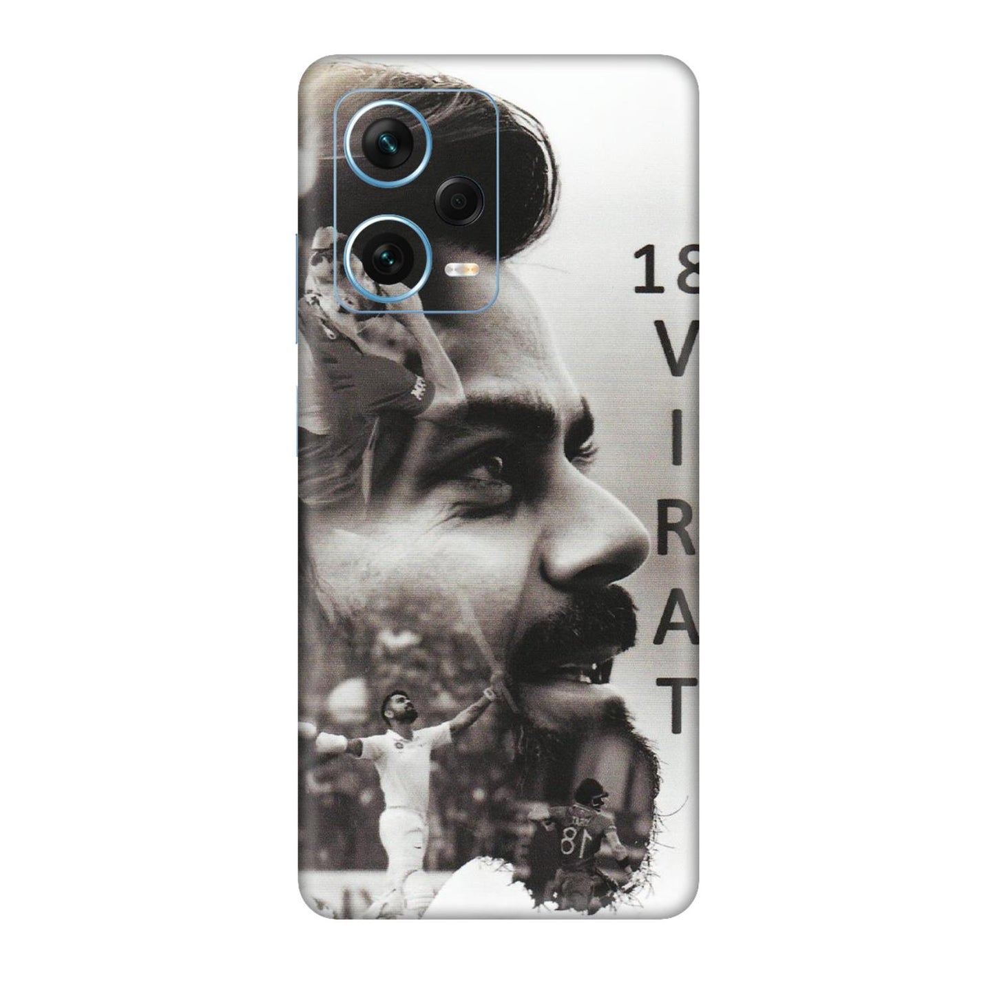 Xiaomi Redmi Phone Skins (All Models) - Virat Kohli Cricketer - Matte Finish (M-163) Redmi Note 12 Pro Plus 5G