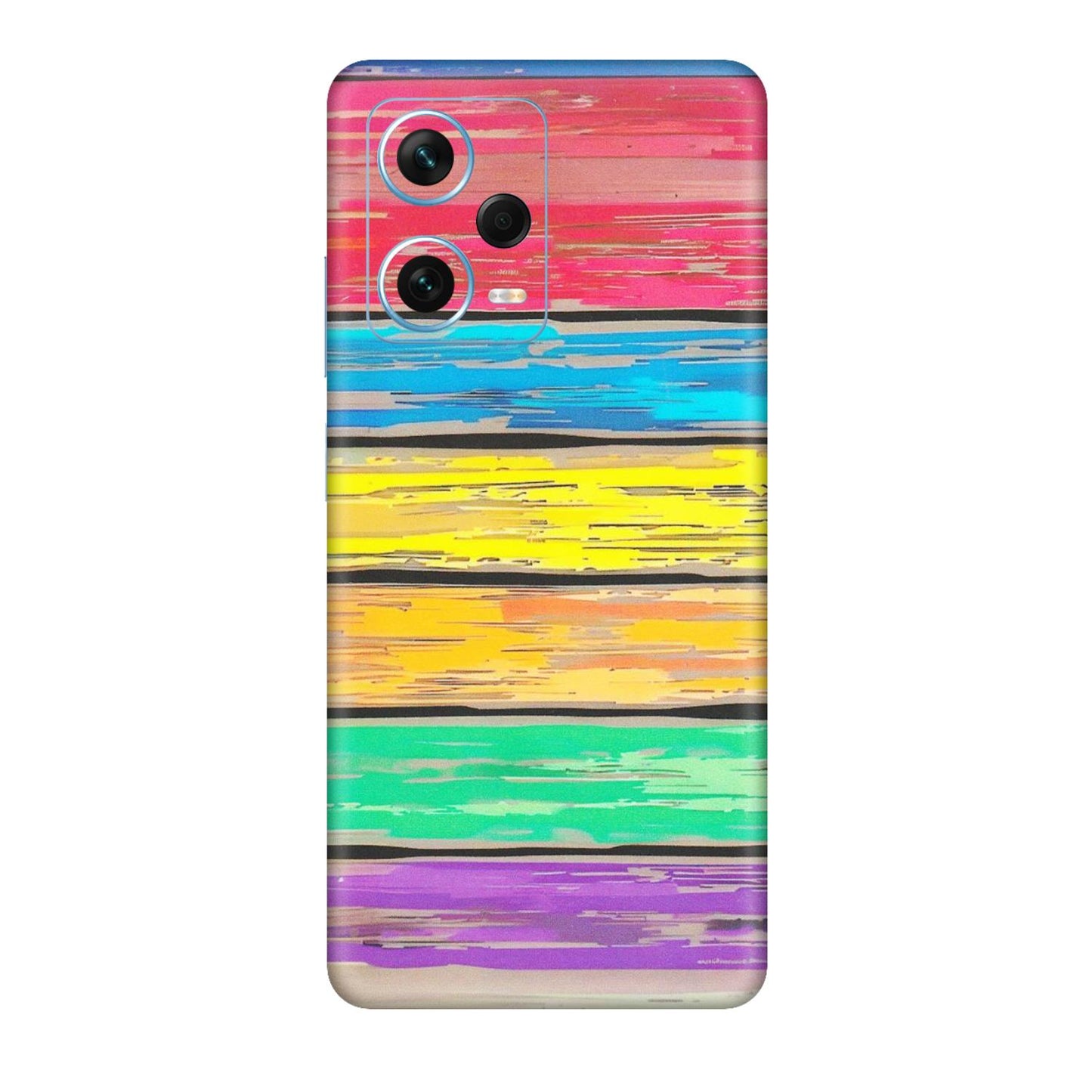 Xiaomi Redmi Phone Skins (All Models) - Multi Colour Wooden Wall - Matte Finish (M-96) Redmi Note 12 Pro Plus 5G