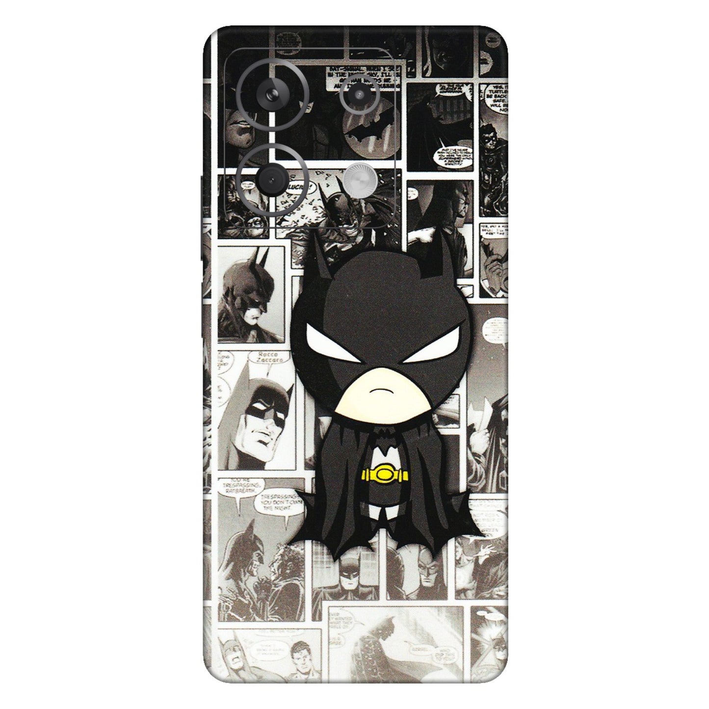 Xiaomi Redmi Phone Skins (All Models) - Toon Batman - 3D Embossed Finish (L-182) Redmi Note 13 5G