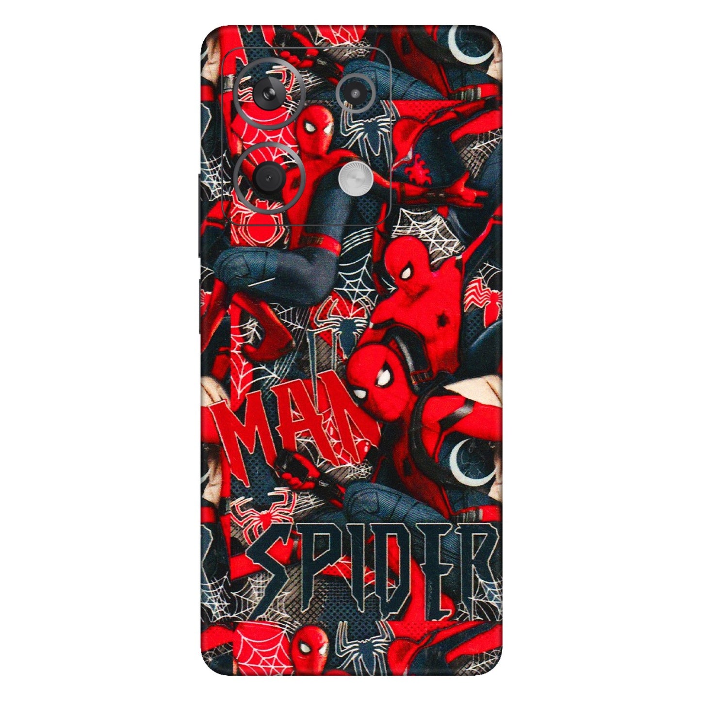 Xiaomi Redmi Phone Skins (All Models) - SpiderMan Cool - 3D Embossed Finish (L-188) Redmi Note 13 5G