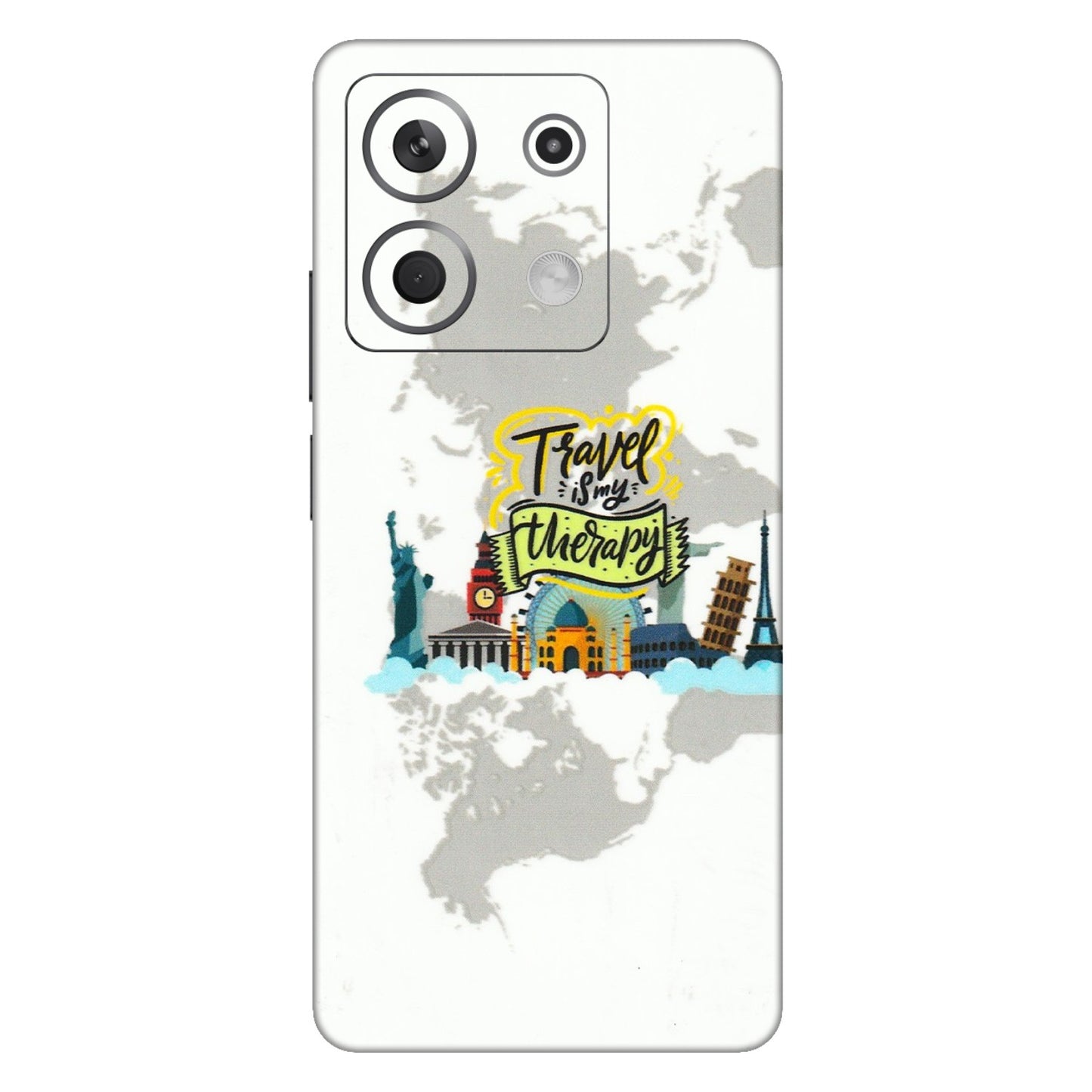 Xiaomi Redmi Phone Skins (All Models) - Travel Therapy - 3D Embossed Finish (L-199) Redmi Note 13 5G