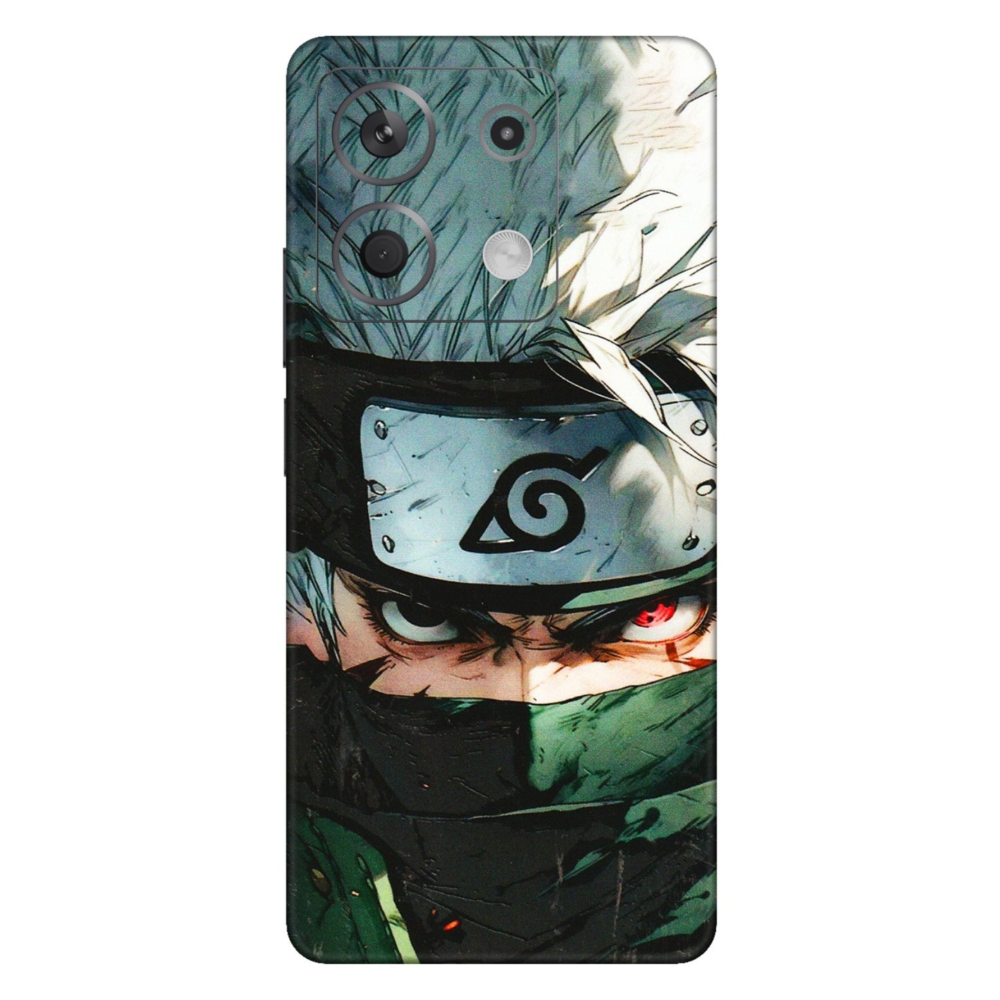 Xiaomi Redmi Phone Skins (All Models) - Kakashi Red Eye Focus - 3D Embossed Finish (L-227) Redmi Note 13 5G