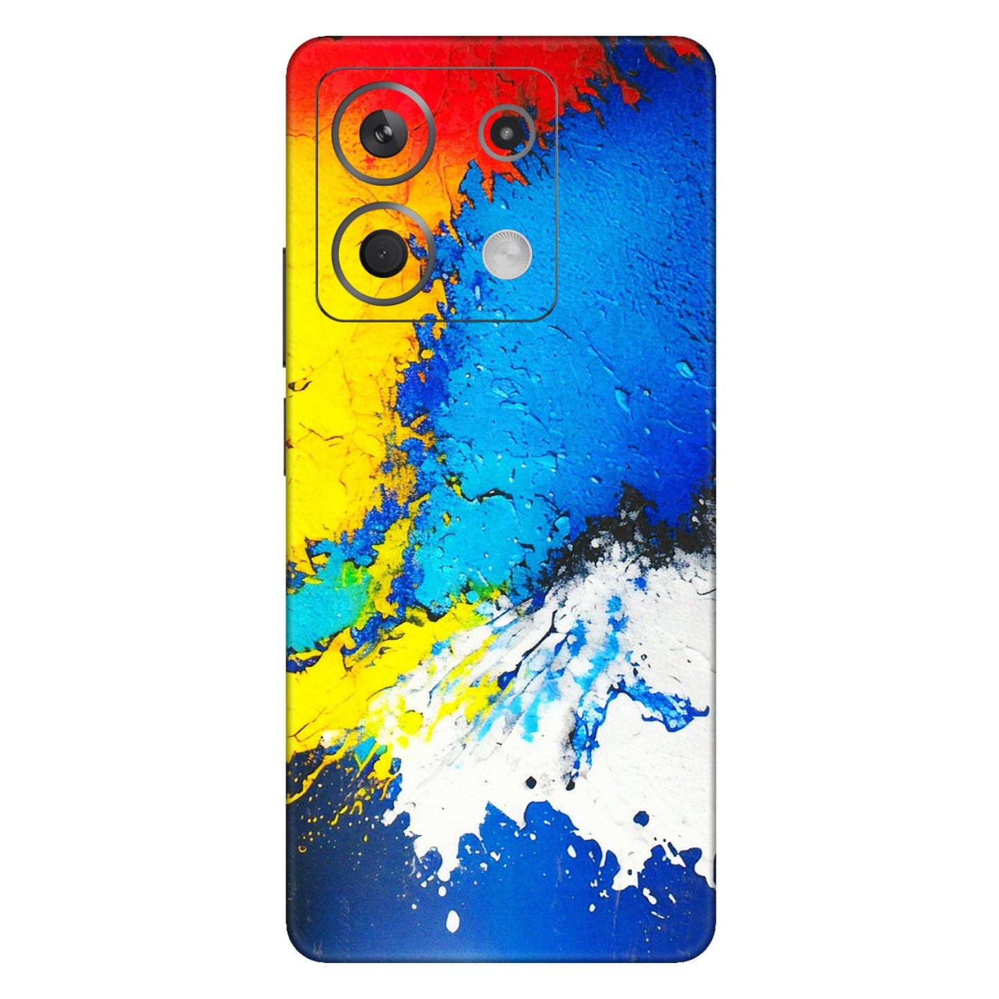 Xiaomi Redmi Phone Skins (All Models) - Acrylic Paint Spill - 3D Embossed Finish (L-229) Redmi Note 13 5G