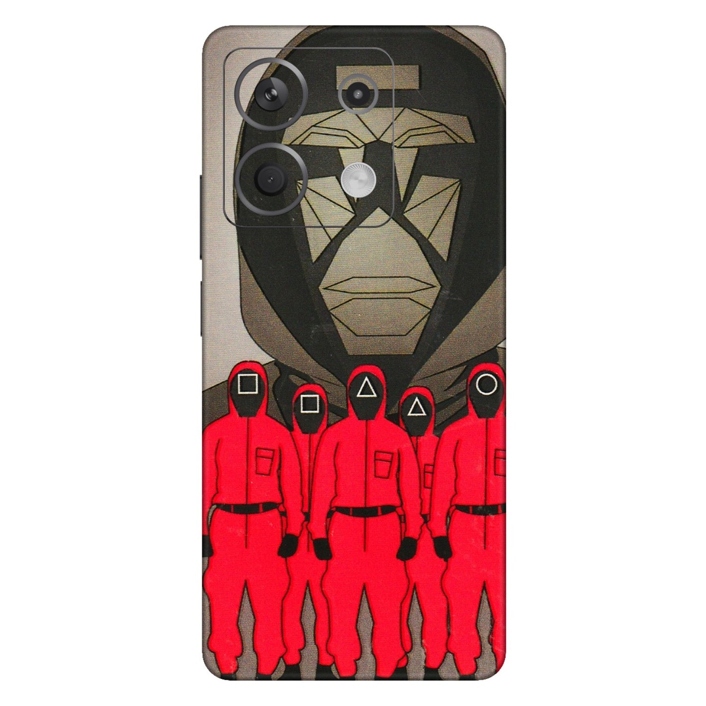 Xiaomi Redmi Phone Skins (All Models) - Squid Game Hero - 3D Embossed Finish (L-245) Redmi Note 13 5G