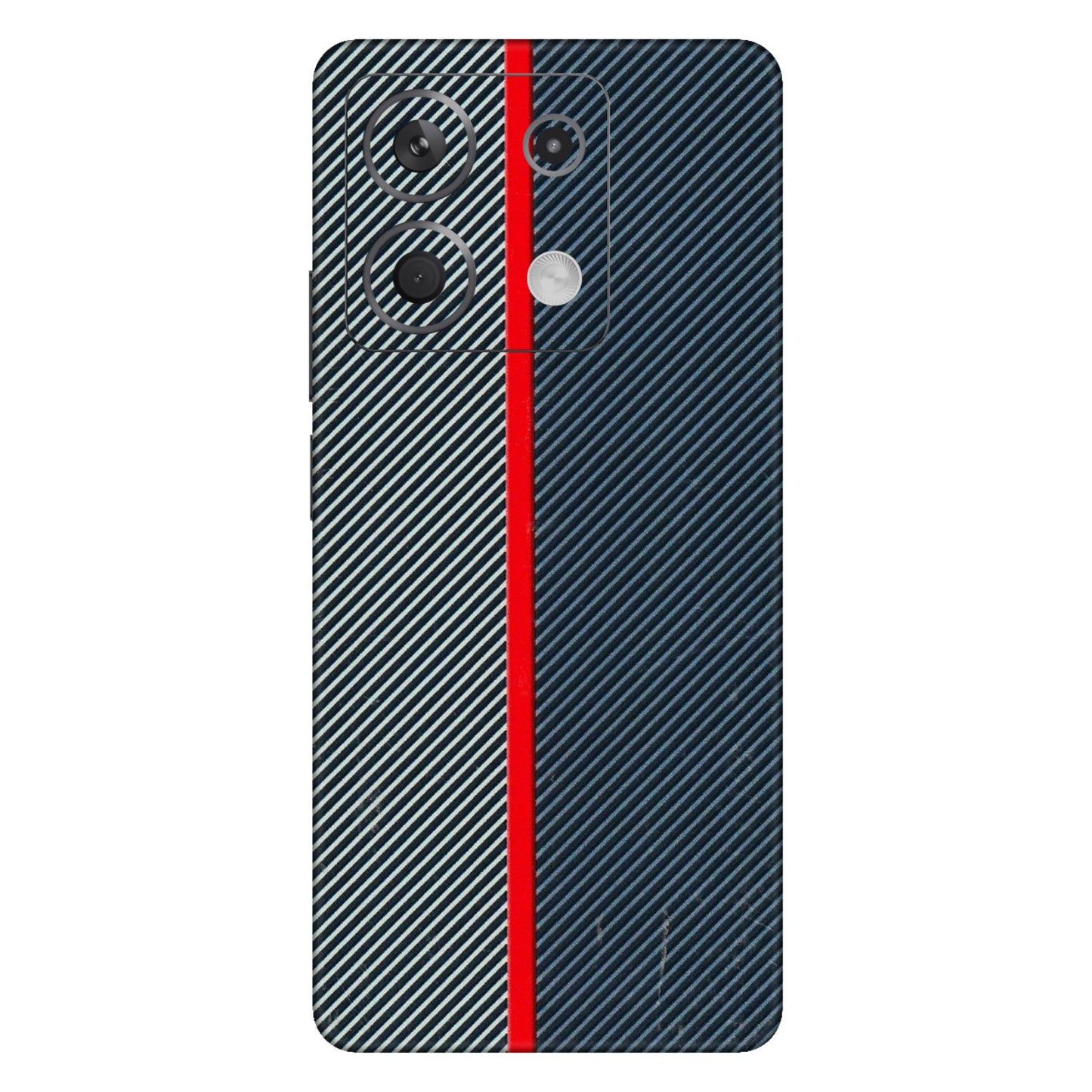 Xiaomi Redmi Phone Skins (All Models) - Blue Sober Lines - 3D Embossed Finish (L-305) Redmi Note 13 5G