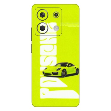 Xiaomi Redmi Phone Skins (All Models) - Lime Green Porche - 3D Embossed Finish (L-30) Redmi Note 13 5G