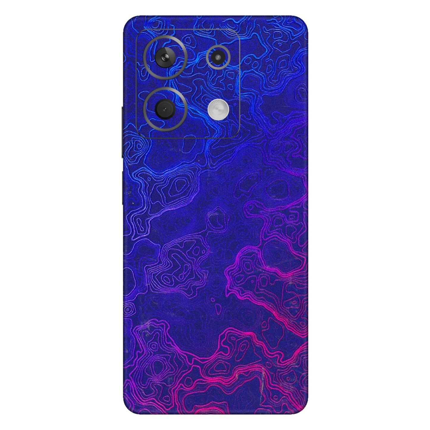 Xiaomi Redmi Phone Skins (All Models) - Purple Ripples Swirl - 3D Embossed Finish (L-314) Redmi Note 13 5G