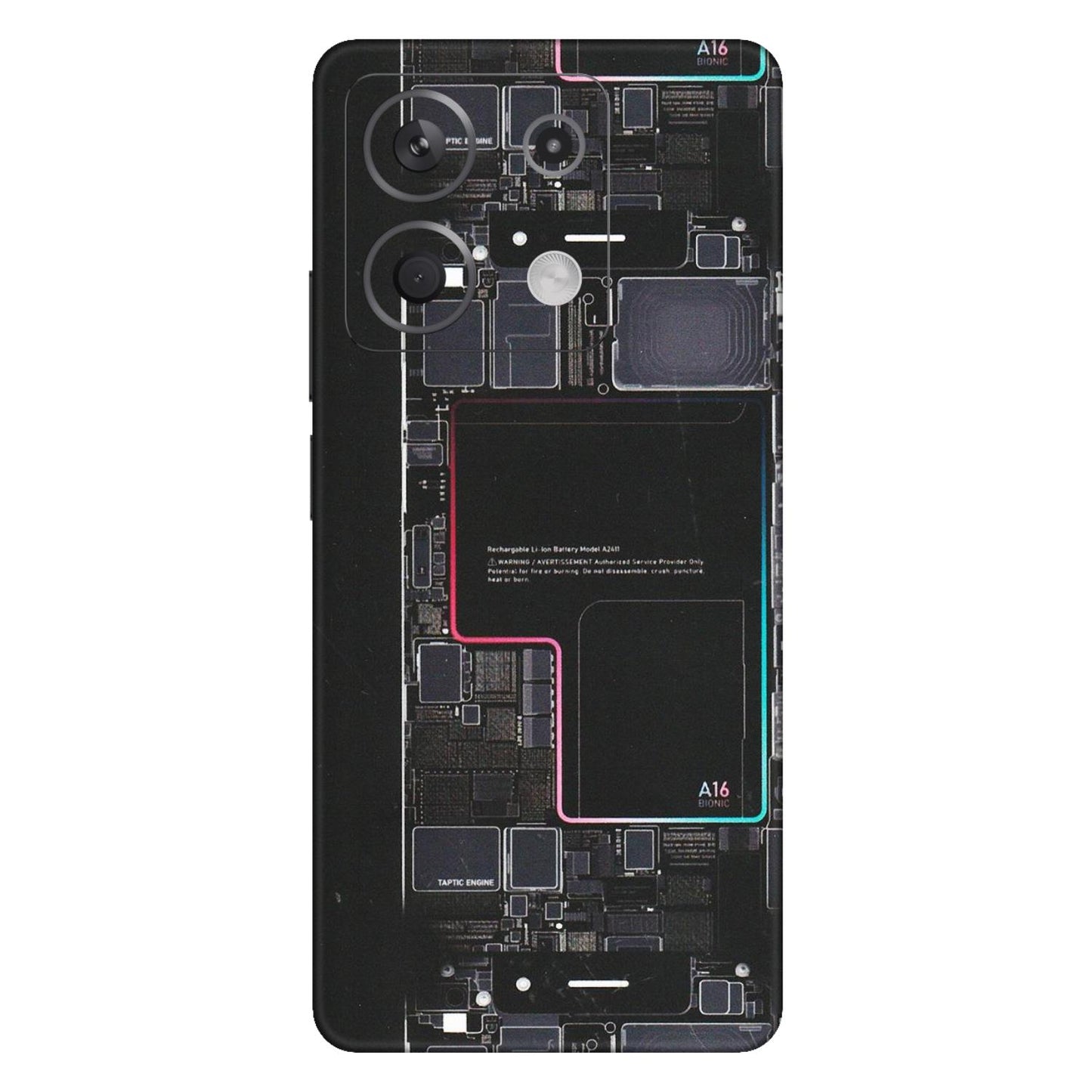 Xiaomi Redmi Phone Skins (All Models) - Motherboard Circuit Layout - Matte Finish (M-117) Redmi Note 13 5G