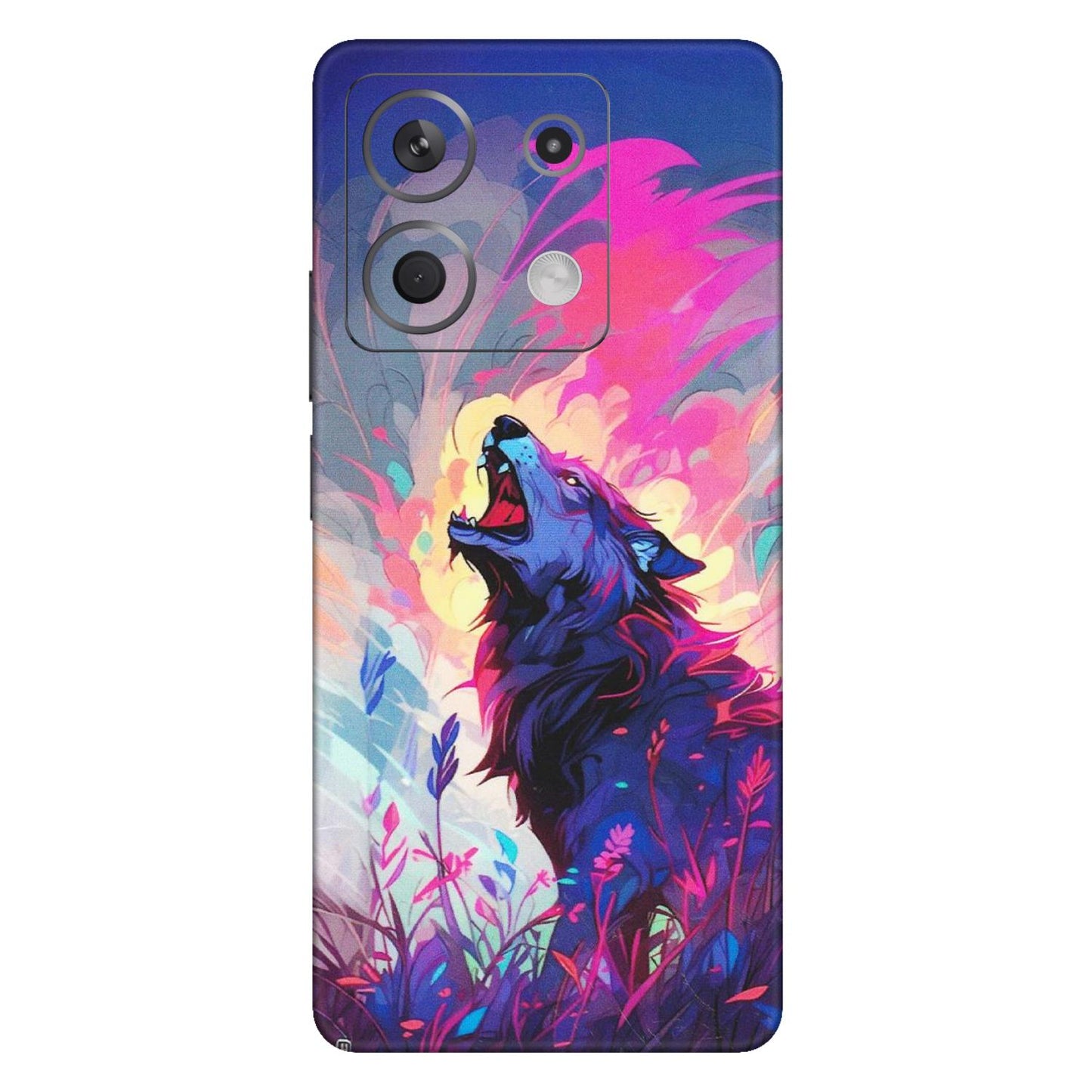Xiaomi Redmi Phone Skins (All Models) - New Wild Wolf Abstract - Matte Finish (M-125) Redmi Note 13 5G