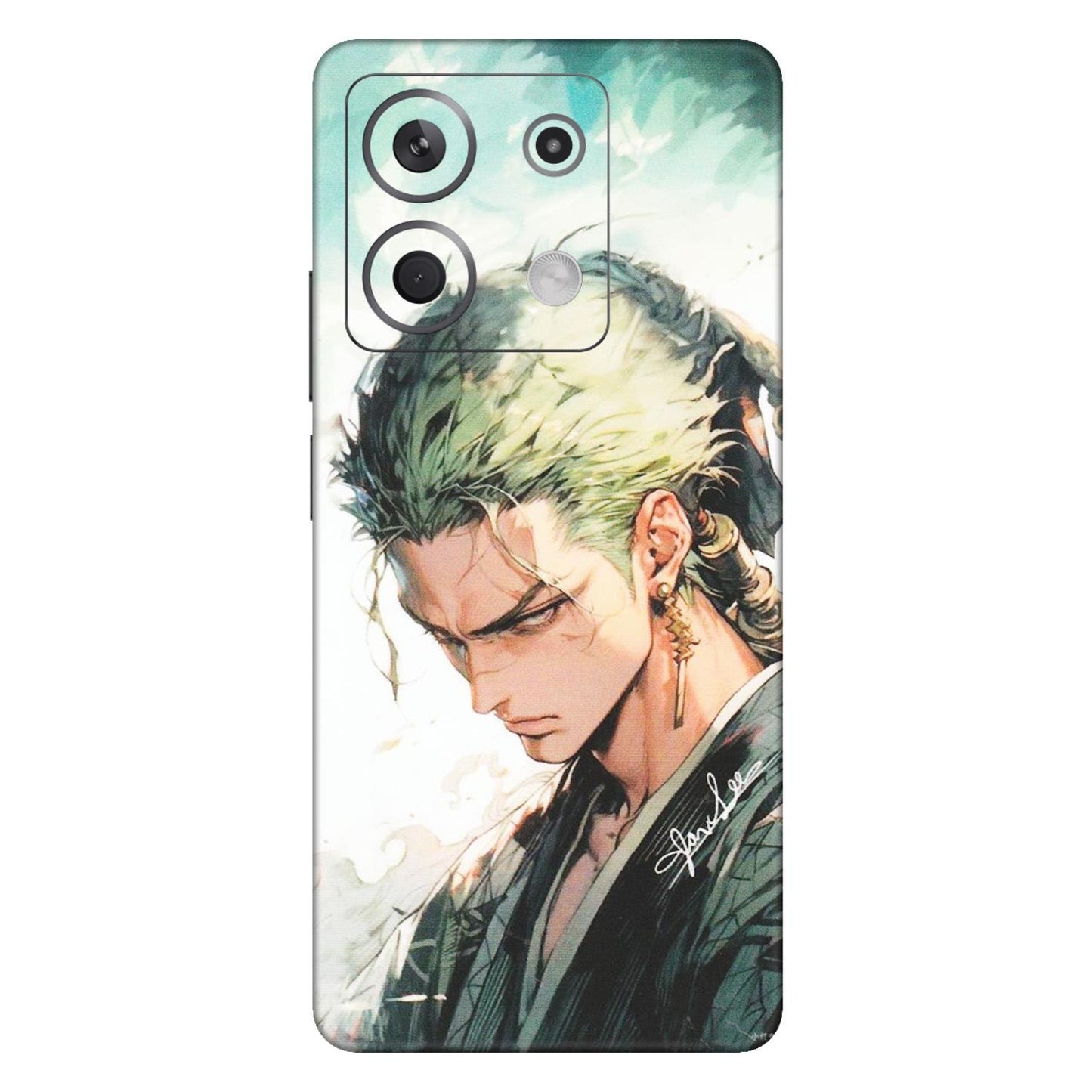 Xiaomi Redmi Phone Skins (All Models) - Pirate Hunter One Piece Anime - Matte Finish (M-157) Redmi Note 13 5G