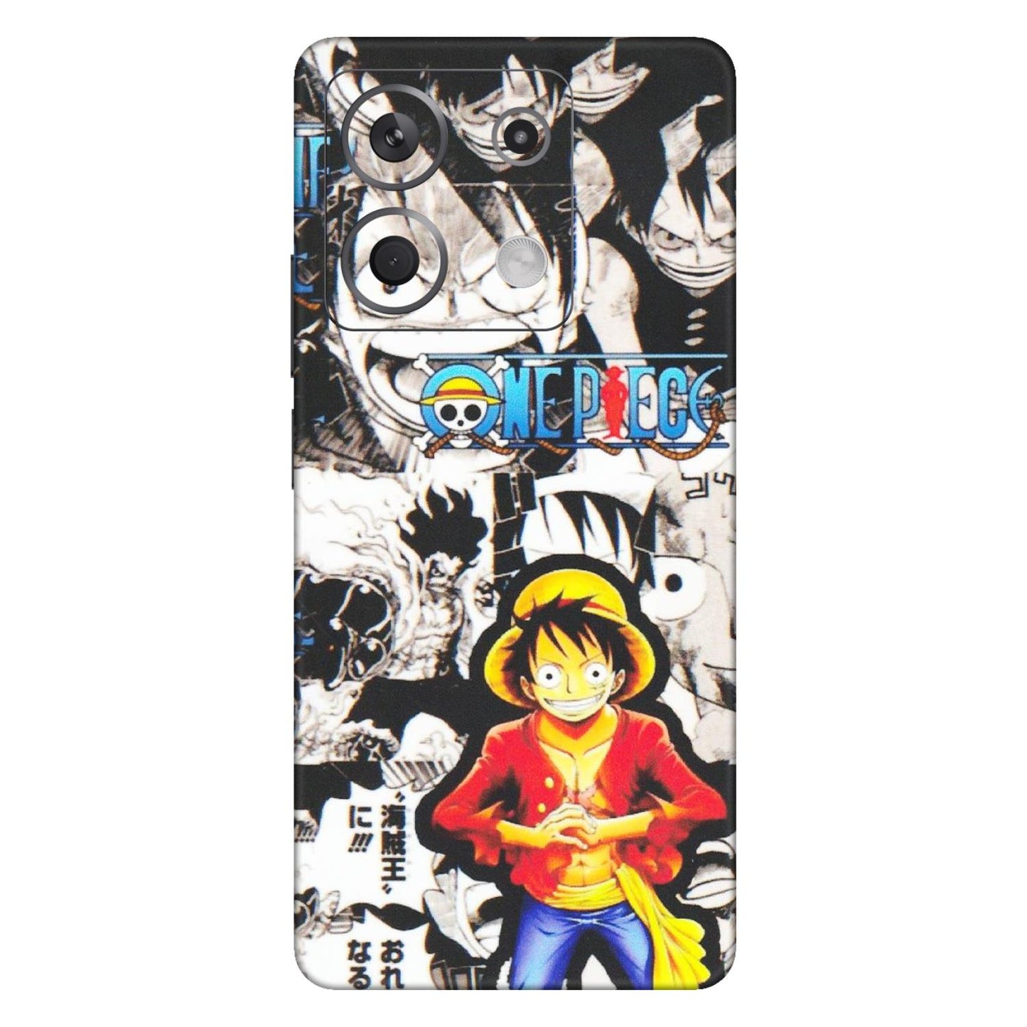 Xiaomi Redmi Phone Skins (All Models) - One Piece B&W - Matte Finish (M-63) Redmi Note 13 5G