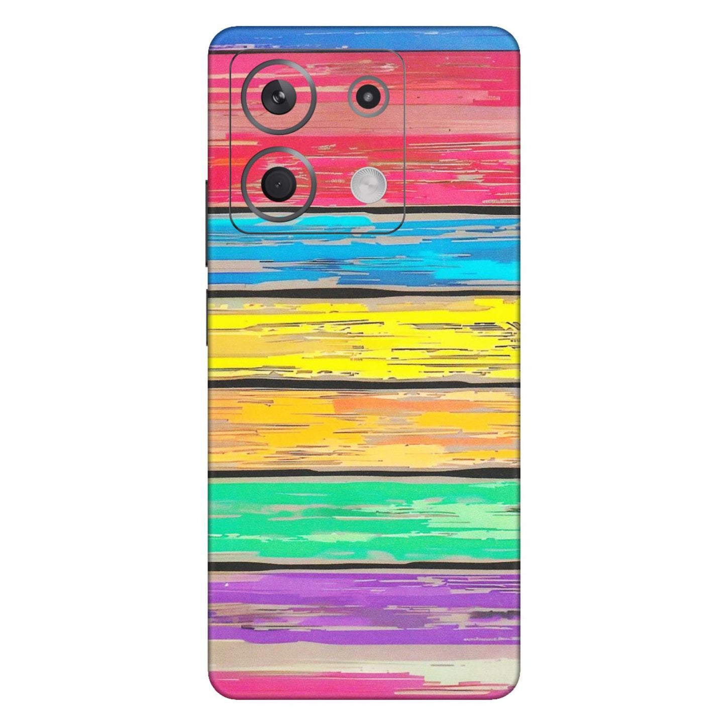 Xiaomi Redmi Phone Skins (All Models) - Multi Colour Wooden Wall - Matte Finish (M-96) Redmi Note 13 5G