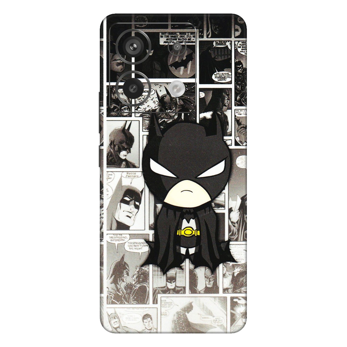 Xiaomi Redmi Phone Skins (All Models) - Toon Batman - 3D Embossed Finish (L-182) Redmi Note 13 Pro 5G