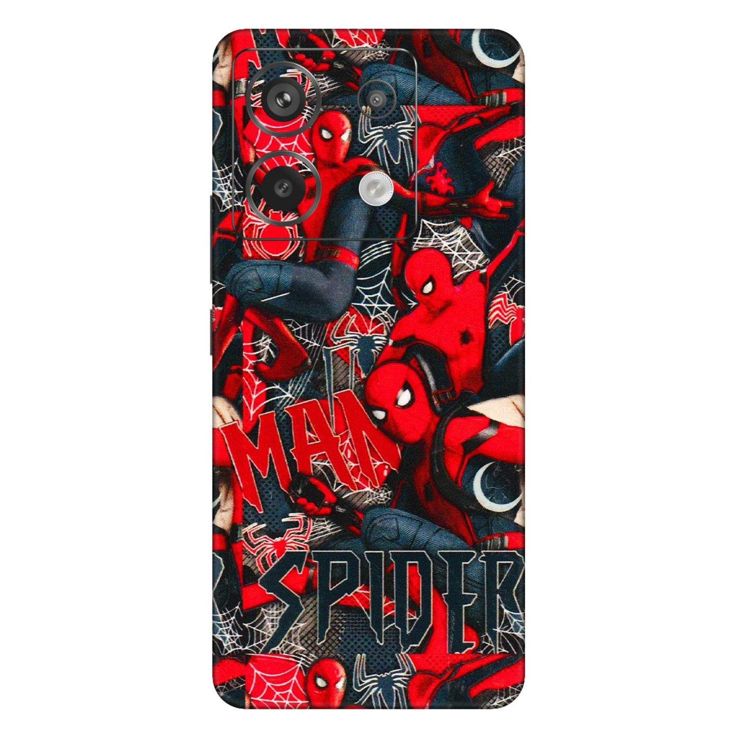 Xiaomi Redmi Phone Skins (All Models) - SpiderMan Cool - 3D Embossed Finish (L-188) Redmi Note 13 Pro 5G