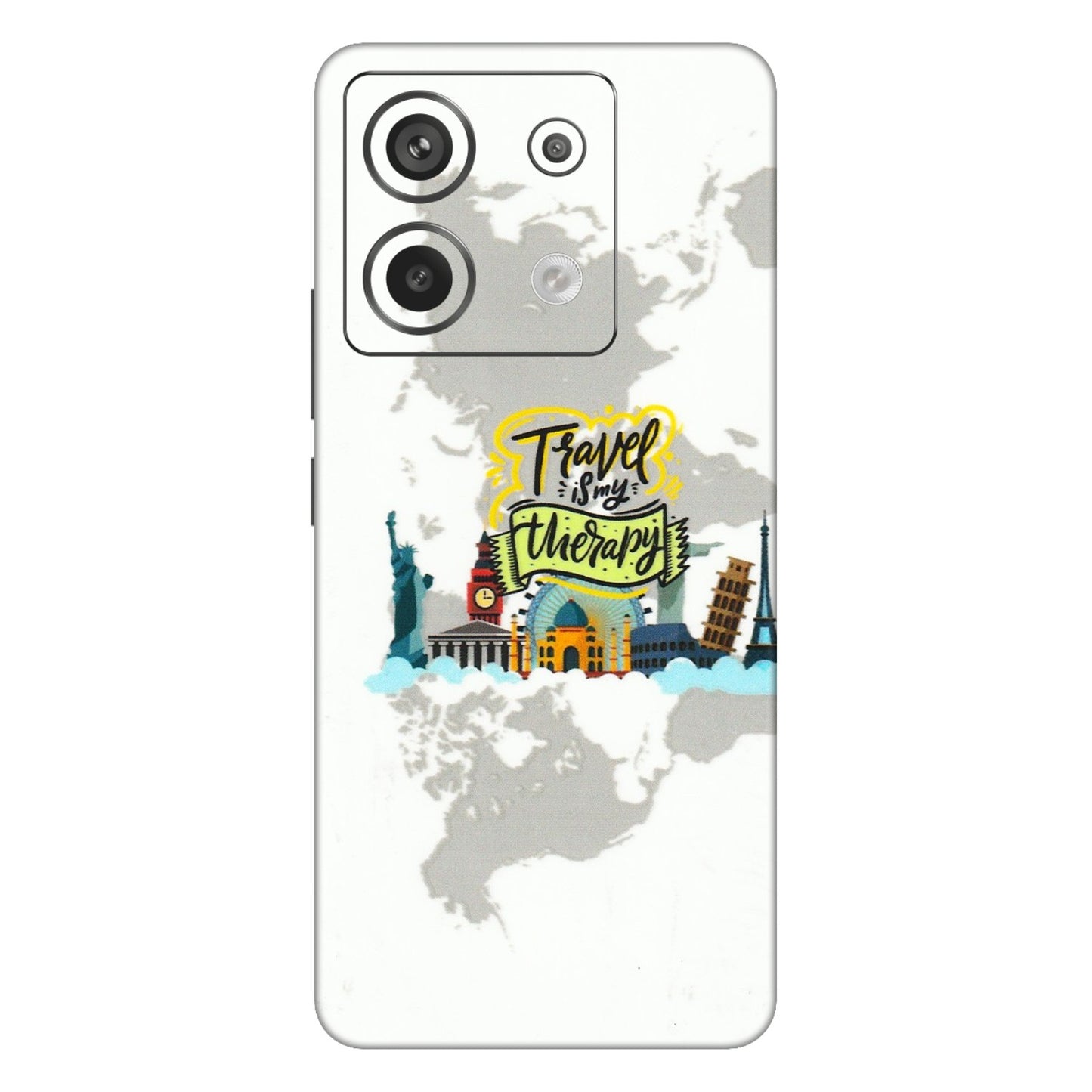 Xiaomi Redmi Phone Skins (All Models) - Travel Therapy - 3D Embossed Finish (L-199) Redmi Note 13 Pro 5G