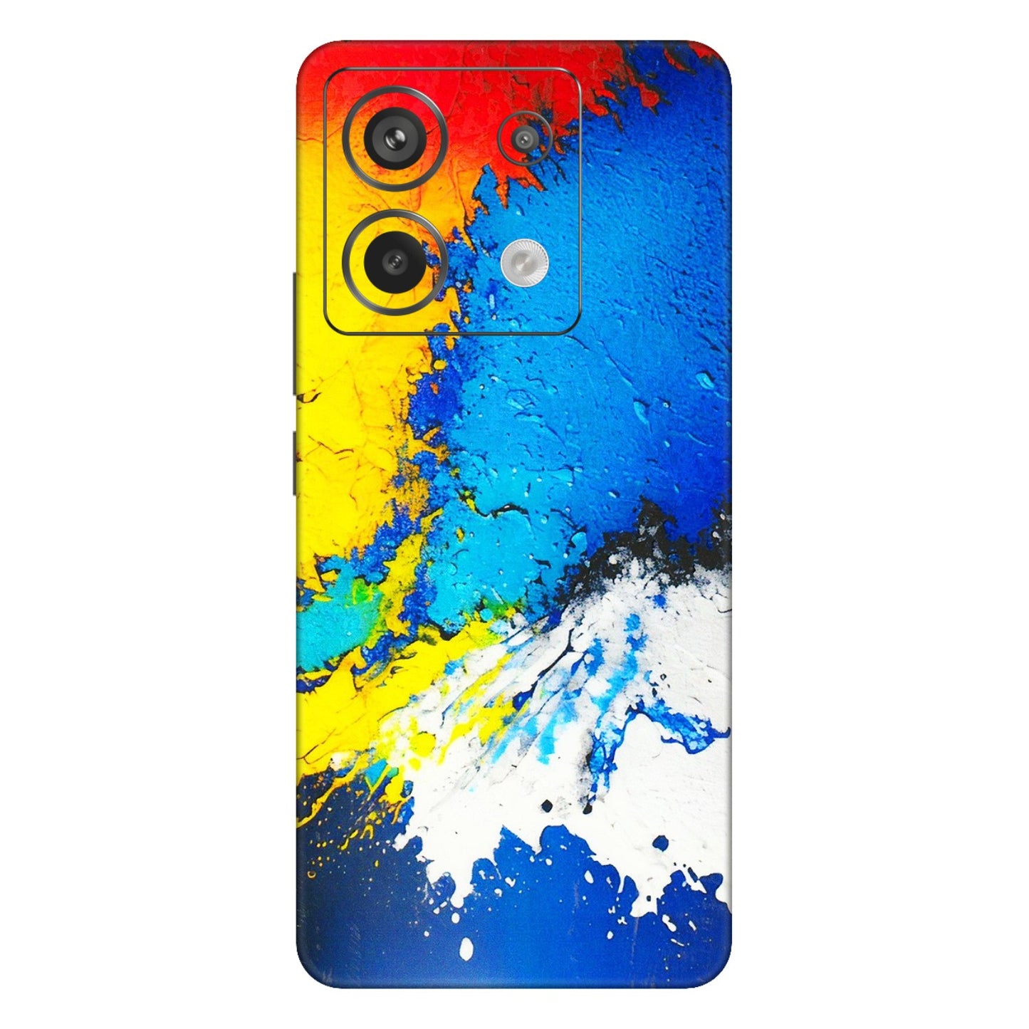 Xiaomi Redmi Phone Skins (All Models) - Acrylic Paint Spill - 3D Embossed Finish (L-229) Redmi Note 13 Pro 5G