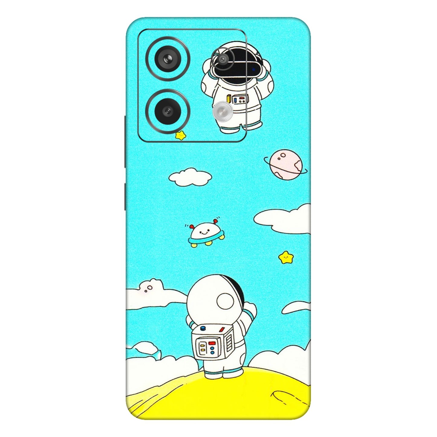 Xiaomi Redmi Phone Skins (All Models) - Blue Skies Astro Float - 3D Embossed Finish (L-230) Redmi Note 13 Pro 5G