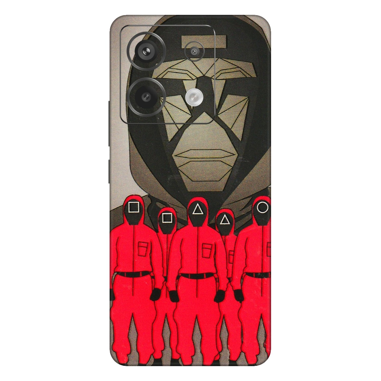 Xiaomi Redmi Phone Skins (All Models) - Squid Game Hero - 3D Embossed Finish (L-245) Redmi Note 13 Pro 5G