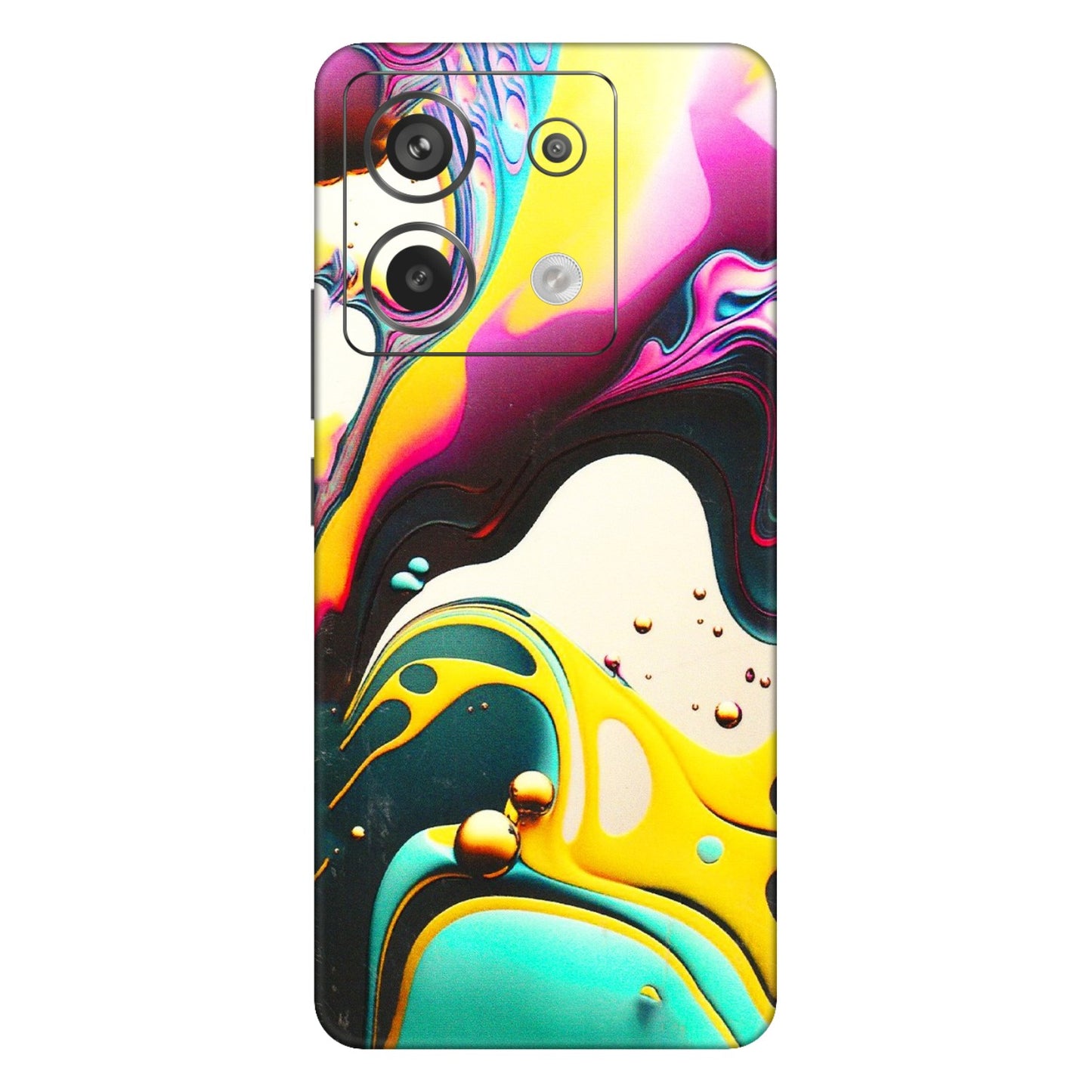 Xiaomi Redmi Phone Skins (All Models) - Multicolor Abstract pattern - 3D Embossed Finish (L-254) Redmi Note 13 Pro 5G