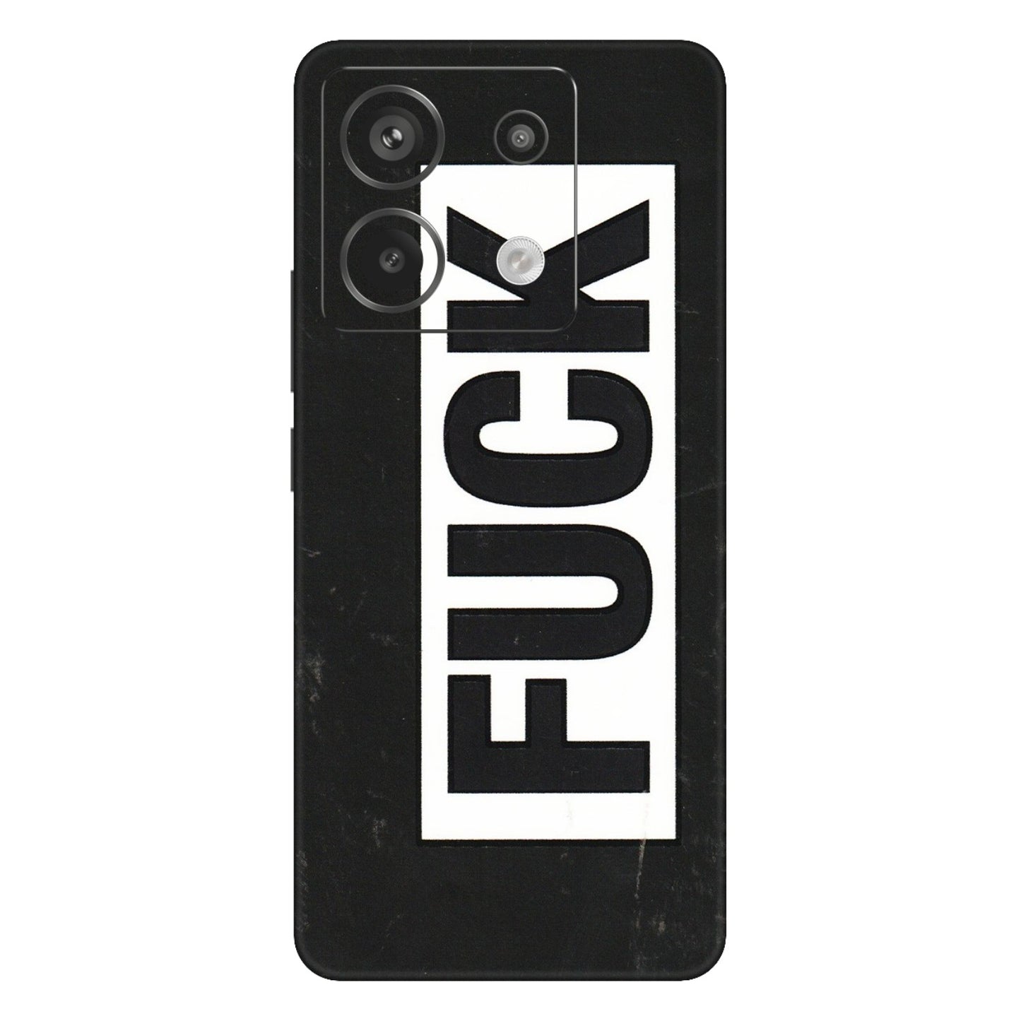 Xiaomi Redmi Phone Skins (All Models) - The F Word - 3D Embossed Finish (L-255) Redmi Note 13 Pro 5G