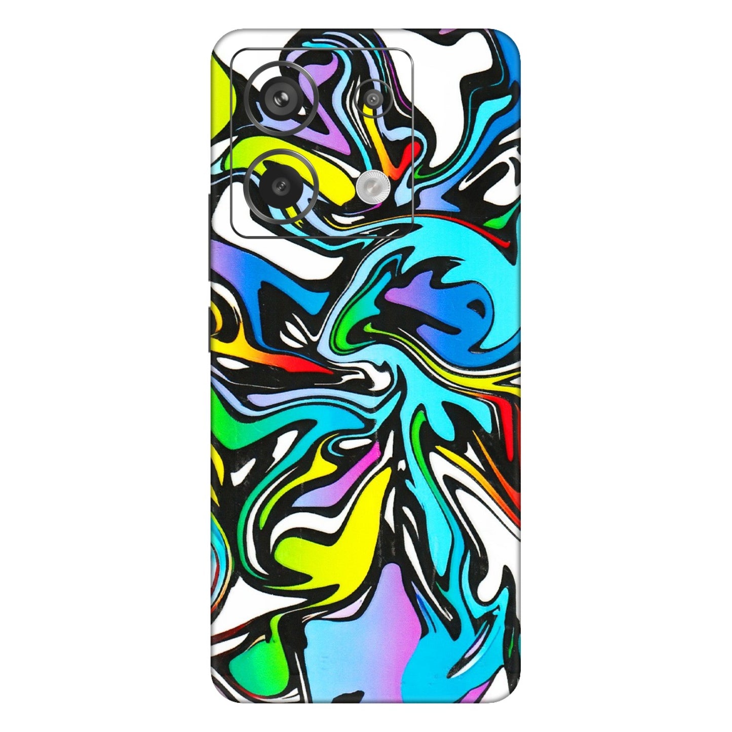 Xiaomi Redmi Phone Skins (All Models) - Abstract Colour Paints - 3D Embossed Finish (L-271) Redmi Note 13 Pro 5G