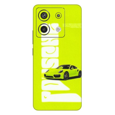 Xiaomi Redmi Phone Skins (All Models) - Lime Green Porche - 3D Embossed Finish (L-30) Redmi Note 13 Pro 5G