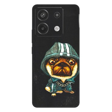 Xiaomi Redmi Phone Skins (All Models) - Puppy N Hoodie - 3D Embossed Finish (L-90) Redmi Note 13 Pro 5G