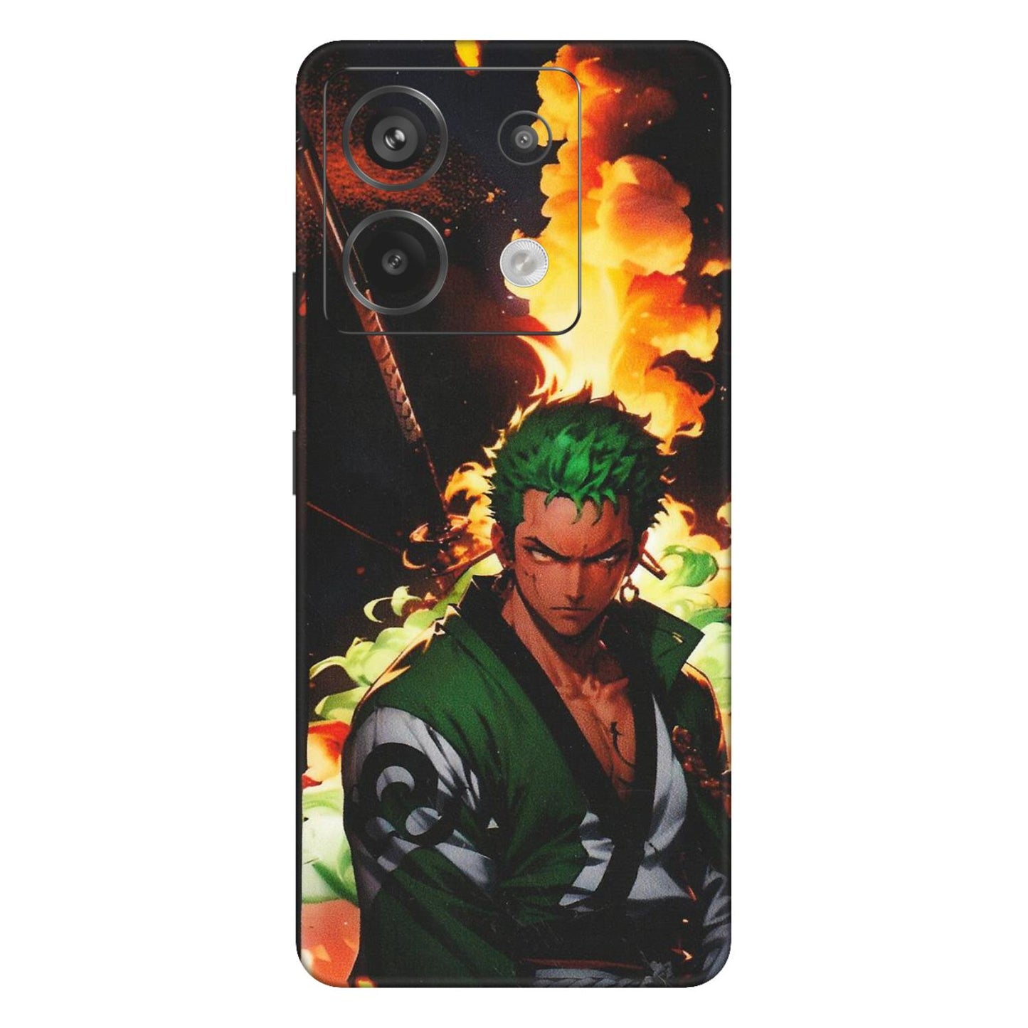 Xiaomi Redmi Phone Skins (All Models) - Roronoa Zoro - Matte Finish (M-102) Redmi Note 13 Pro 5G