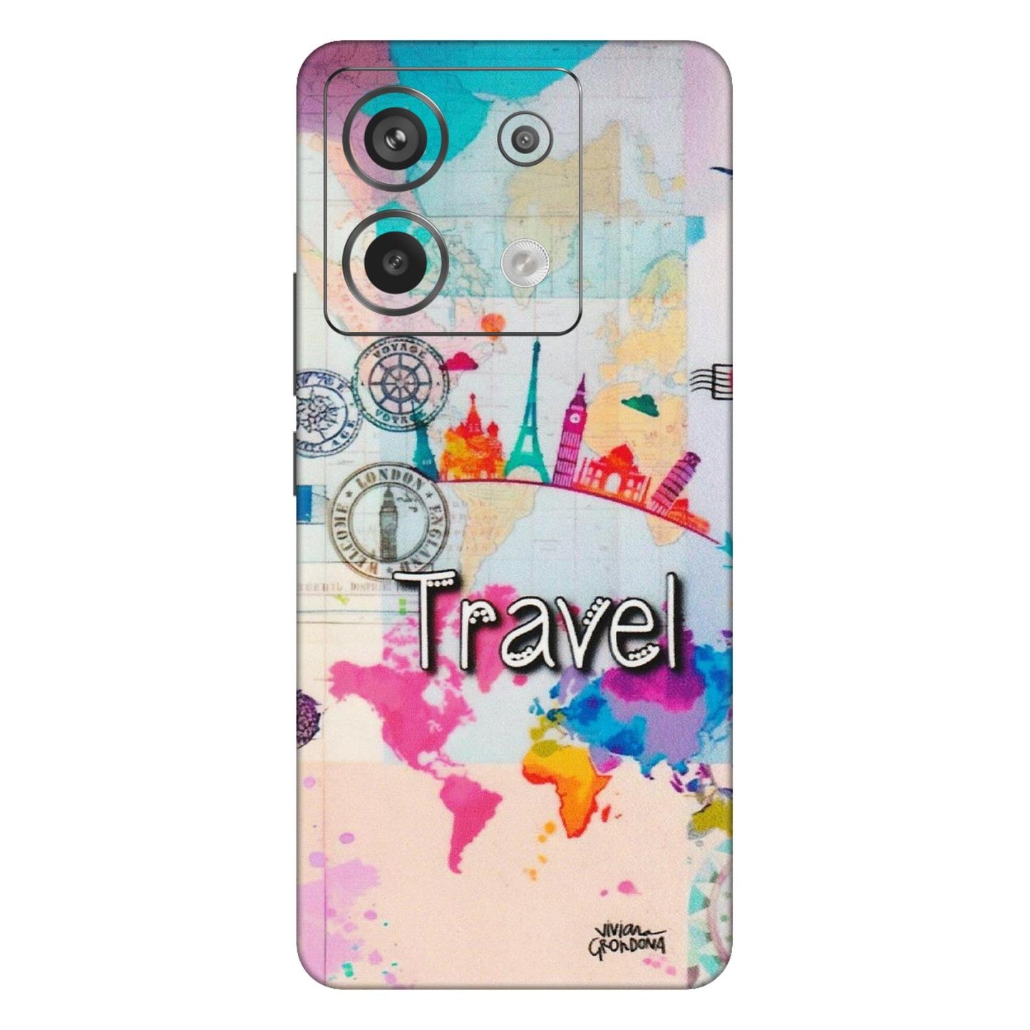 Xiaomi Redmi Phone Skins (All Models) - Travel The Wonders - Matte Finish (M-108) Redmi Note 13 Pro 5G