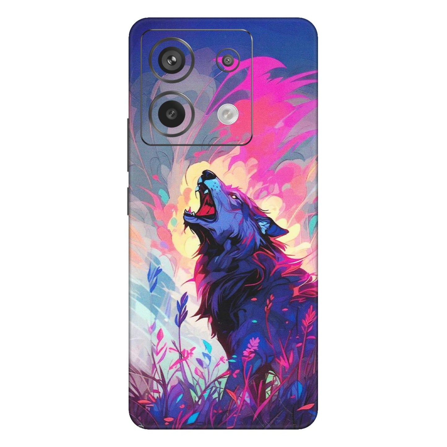 Xiaomi Redmi Phone Skins (All Models) - New Wild Wolf Abstract - Matte Finish (M-125) Redmi Note 13 Pro 5G