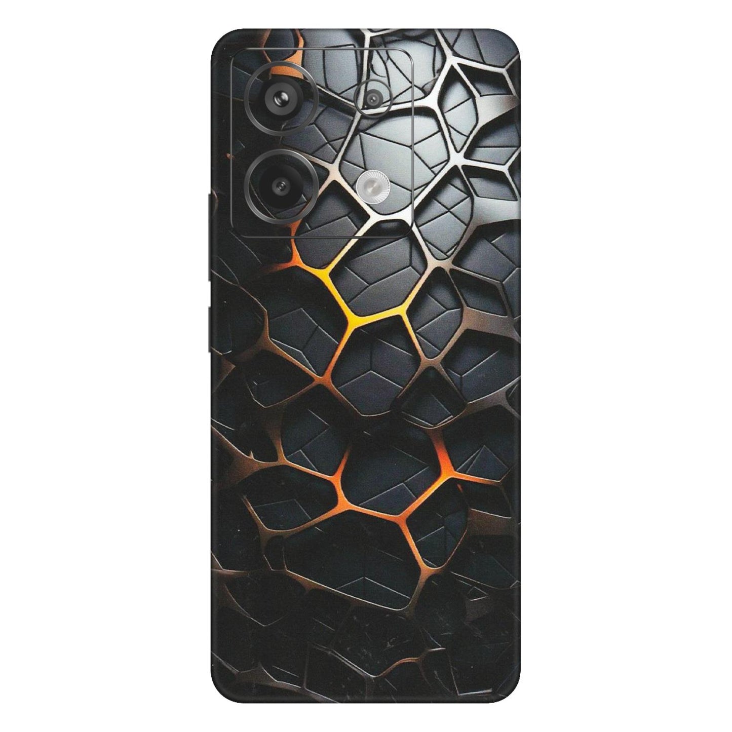 Xiaomi Redmi Phone Skins (All Models) - New Abstract Graphite Tiles - Matte Finish (M-130) Redmi Note 13 Pro 5G