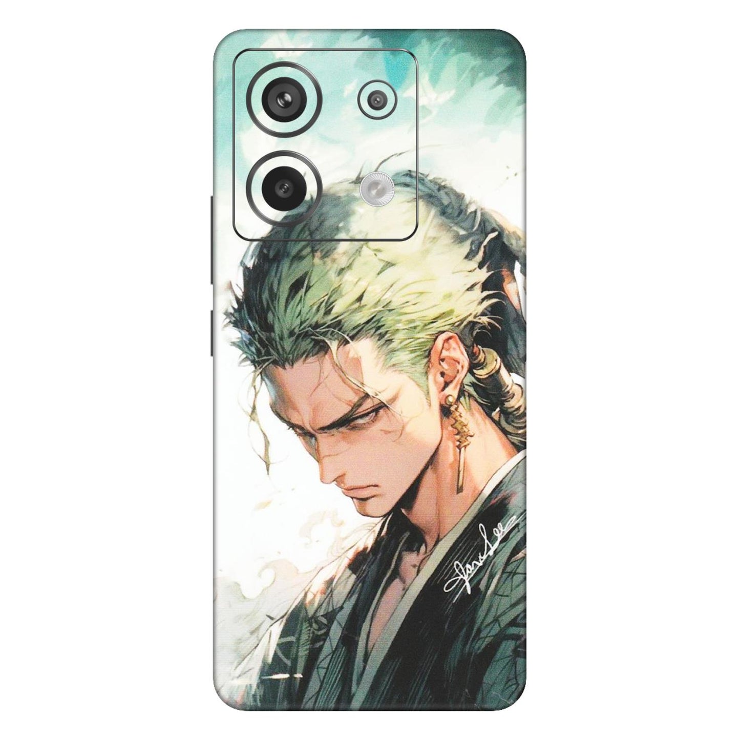 Xiaomi Redmi Phone Skins (All Models) - Pirate Hunter One Piece Anime - Matte Finish (M-157) Redmi Note 13 Pro 5G