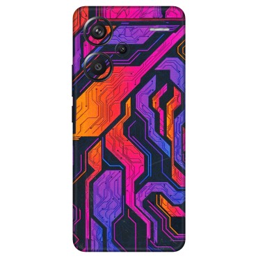 Xiaomi Redmi Phone Skins (All Models) - Tech Circuits Futuristic - 3D Embossed Finish (L-07) Redmi Note 13 Pro Plus 5G