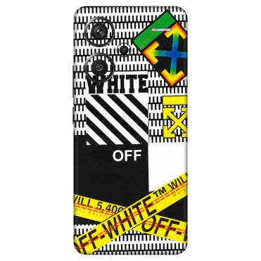 Xiaomi Redmi Phone Skins (All Models) - White Off Abstract - 3D Embossed Finish (L-172) Redmi Note 13 Pro Plus 5G