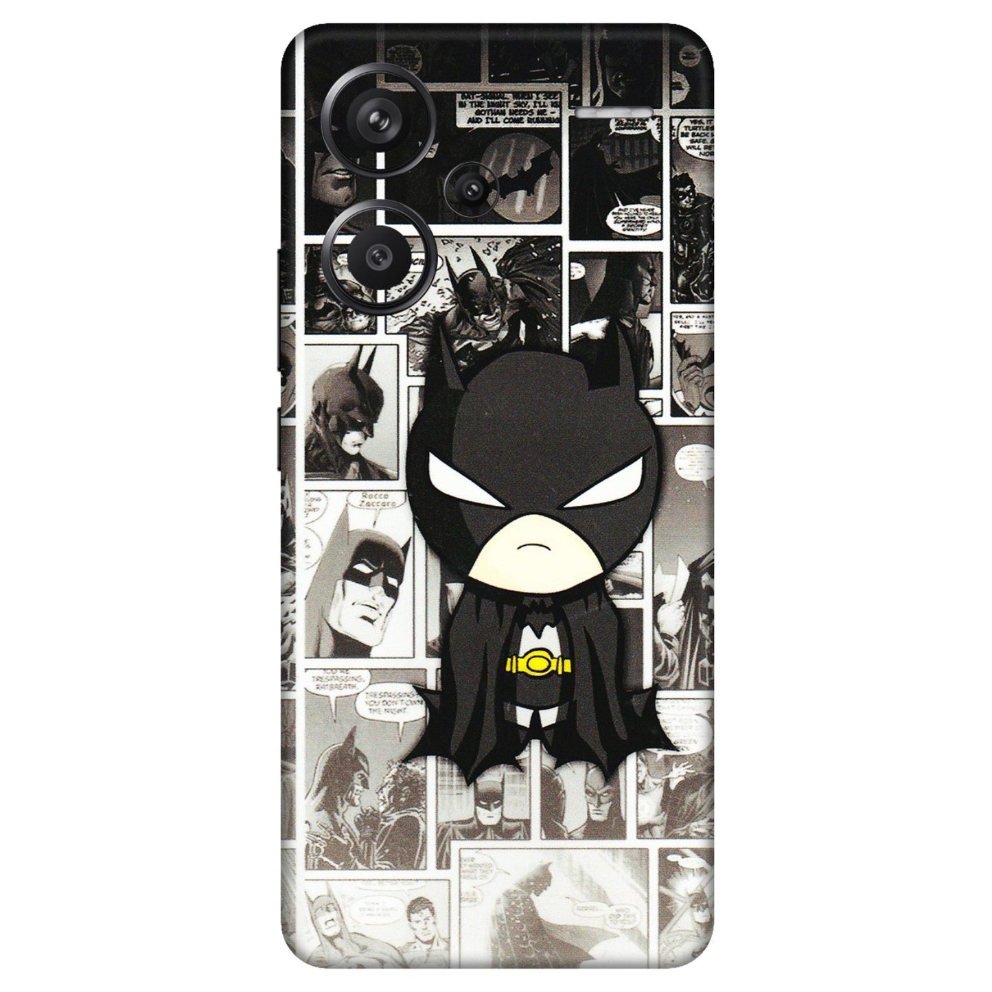 Xiaomi Redmi Phone Skins (All Models) - Toon Batman - 3D Embossed Finish (L-182) Redmi Note 13 Pro Plus 5G