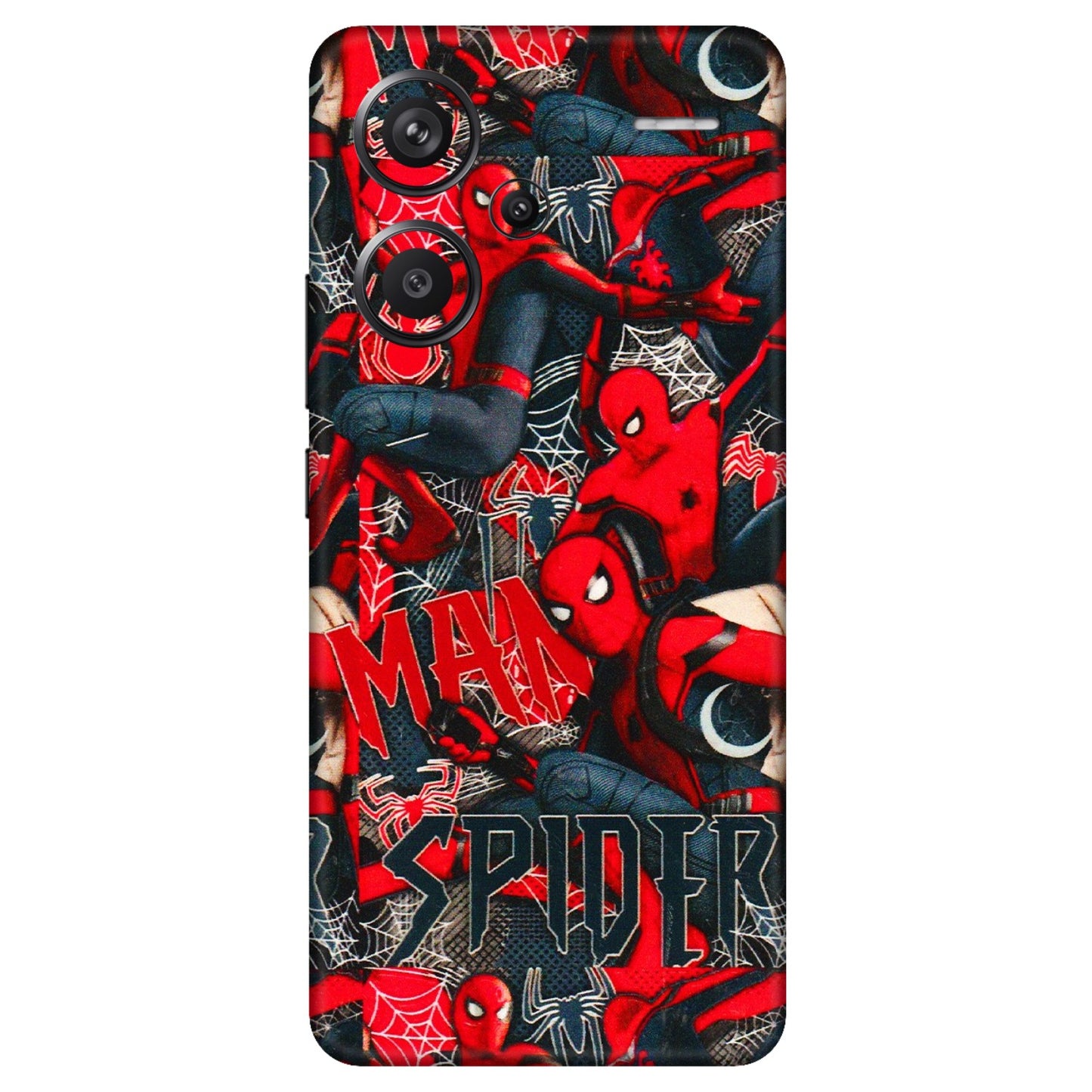 Xiaomi Redmi Phone Skins (All Models) - SpiderMan Cool - 3D Embossed Finish (L-188) Redmi Note 13 Pro Plus 5G