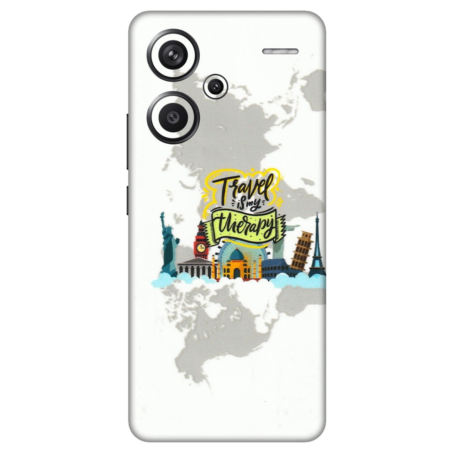 Xiaomi Redmi Phone Skins (All Models) - Travel Therapy - 3D Embossed Finish (L-199) Redmi Note 13 Pro Plus 5G