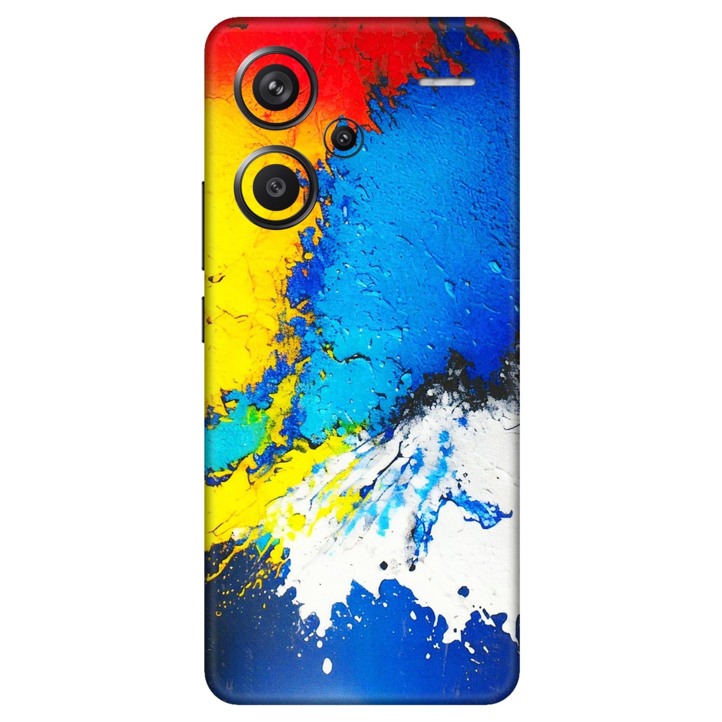 Xiaomi Redmi Phone Skins (All Models) - Acrylic Paint Spill - 3D Embossed Finish (L-229) Redmi Note 13 Pro Plus 5G