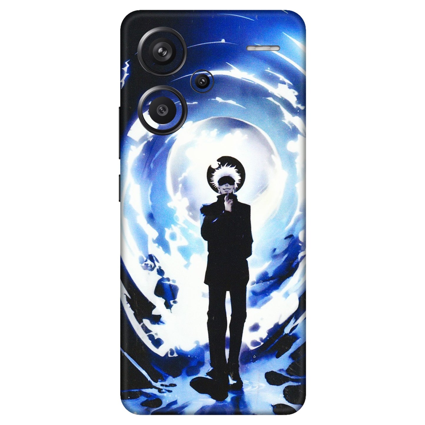 Xiaomi Redmi Phone Skins (All Models) - Satoru Gojo Dark Blue - 3D Embossed Finish (L-235) Redmi Note 13 Pro Plus 5G
