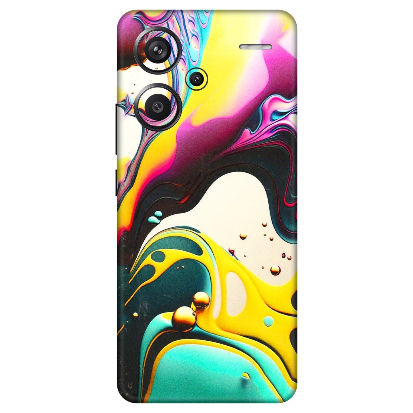 Xiaomi Redmi Phone Skins (All Models) - Multicolor Abstract pattern - 3D Embossed Finish (L-254) Redmi Note 13 Pro Plus 5G