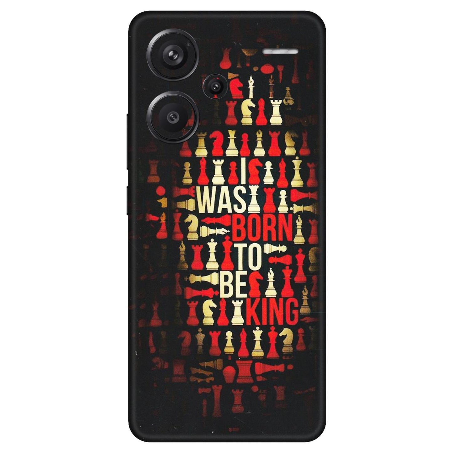 Xiaomi Redmi Phone Skins (All Models) - Born To Be King - Matte Finish (M-73) Redmi Note 13 Pro Plus 5G