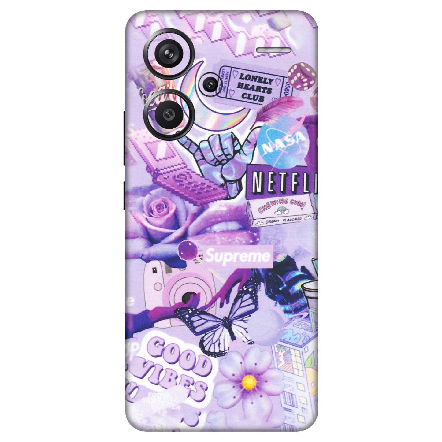 Xiaomi Redmi Phone Skins (All Models) - Supreme Purple Magic - Matte Finish (M-88) Redmi Note 13 Pro Plus 5G