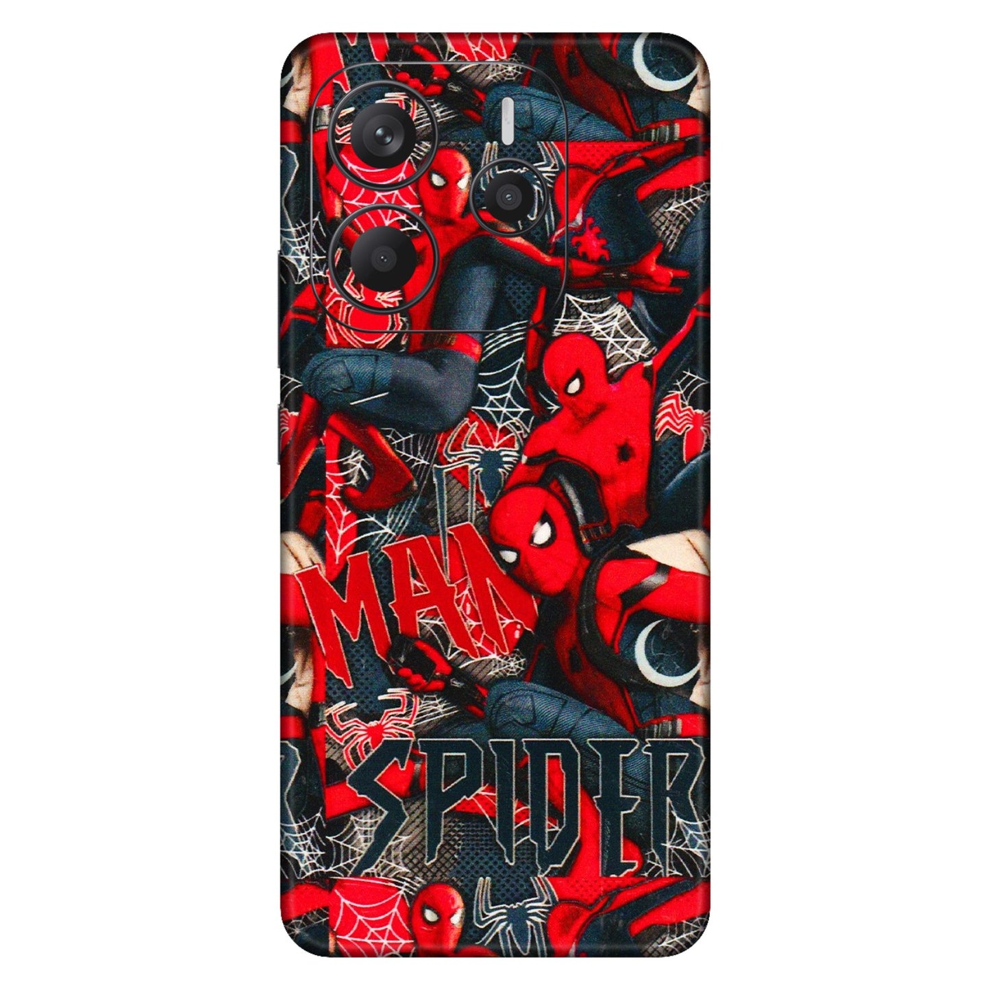 Xiaomi Redmi Phone Skins (All Models) - SpiderMan Cool - 3D Embossed Finish (L-188) Redmi Note 14 5G
